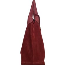 Ysmn Kadın  Deri Süet El/omuz Çantası Bordo YC011969HSD06