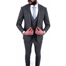 Jan Carlucci Slimfit Yelekli Drop 6 Takım