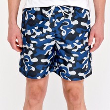 Jack & Jones Jjicali Jjswim Shorts Akm Camo Erkek Mayo Şort 12153543-NAVY