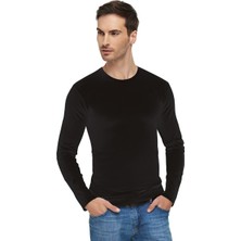 Tutku Elit 12 Adet Siyah Renk Uzun Kollu Fanila