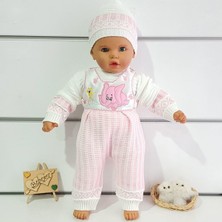 by BebekOdam Fil Desenli Triko 3 lü Kız Bebek Takım
