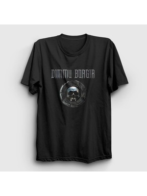 Presmono Unisex Siyah Skull Dimmu Borgir T-Shirt
