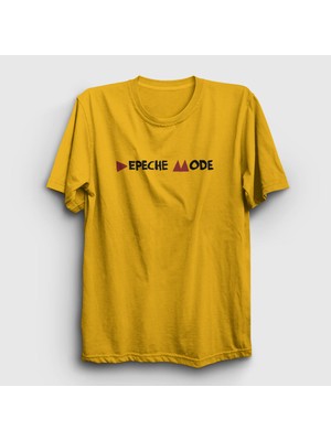 Presmono Unisex Sarı Delta Depeche Mode T-Shirt