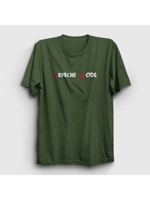 Presmono Unisex Haki Delta Depeche Mode T-Shirt