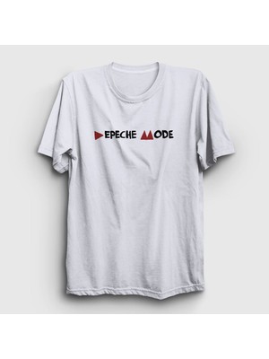 Presmono Unisex Beyaz Delta Depeche Mode T-Shirt