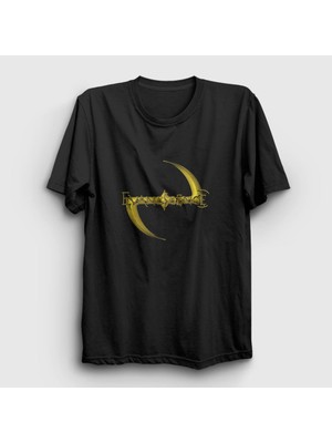 Presmono Unisex Siyah Gold Logo Evanescence T-Shirt