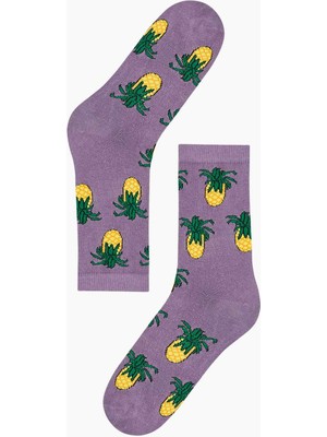 Bross Ananas Desenli Kadın Çorabı