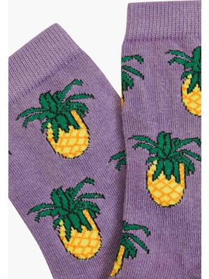 Bross Ananas Desenli Kadın Çorabı