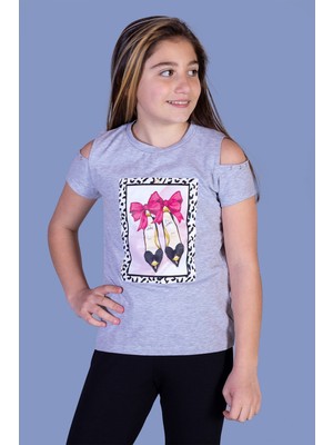 Toontoy Kız Çocuk Baskılı T-Shirt