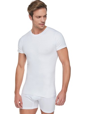 Tutku 3 Adet Beyaz Sıfır Yaka Atlet