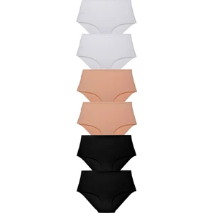 Vanilya Secret Dikişsiz Yüksek Bel Lazer Kesim Slip 6'lı Paket