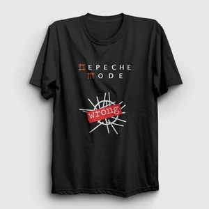 Unisex Siyah Wrong Depeche Mode T-Shirt