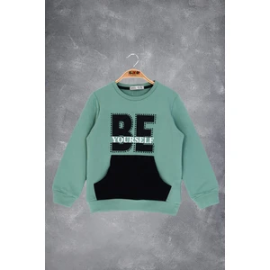 Kız Çocuk Be Yourself Baskılı Sweatshirt