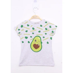 Kız Çocuk Avokado Baskılı Tişört