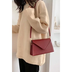 Laura 3 Bölmeli Mıknatıs Kapaklı Deri Askılı Kadın Omuz Çantası BP-4425O