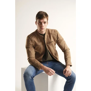 Tuci Zenta Slim Fit Süet Mont