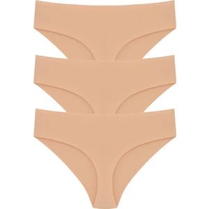 %100 Pamuk Lazer Kesim Yüksek Bel Külot 3'lü Paket