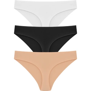 Vanilya Secret Papatya %100 Pamuk Düşük Bel Lazer Kesim Külot 3'lü Paket