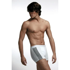 Çift Kaplan 3 Adet Beyaz Biyeli Elastanlı Sportif Pamuklu Boxer Külot 850