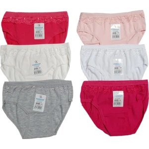 6 Adet Kız Çocuk Dantelli Bikini