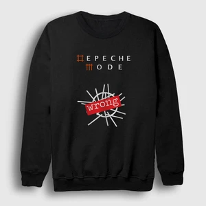 Unisex Siyah Wrong Depeche Mode Sweatshirt