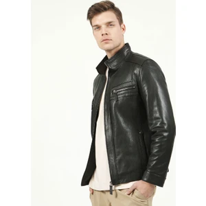 E-1004 Jumbo Gerçek Deri Erkek Mont