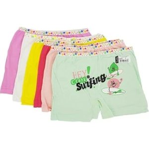 Baskılı Kız Baxer 6 Lı Paket Pamuklu Kumaş