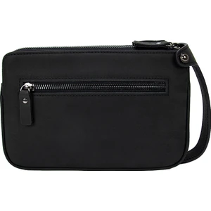 KANGAROO KINGDOM Hakiki Deri Crazy Horse Siyah Erkek Portföy & Clutch El Çantası 1285-ZS