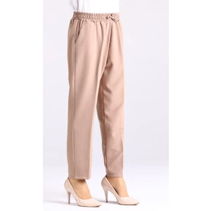Essah Moda Kadın Vizon Lastikli Havuç Pantolon - ME000276