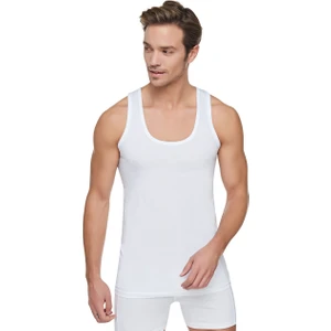 3 Adet Beyaz Penye Atlet