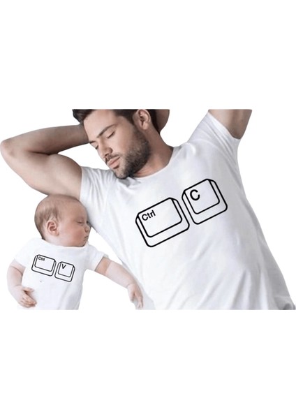 Baba & Oğul Baskılı T-Shirt
