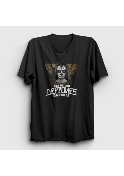 Unisex Siyah Capsule Deftones T-Shirt