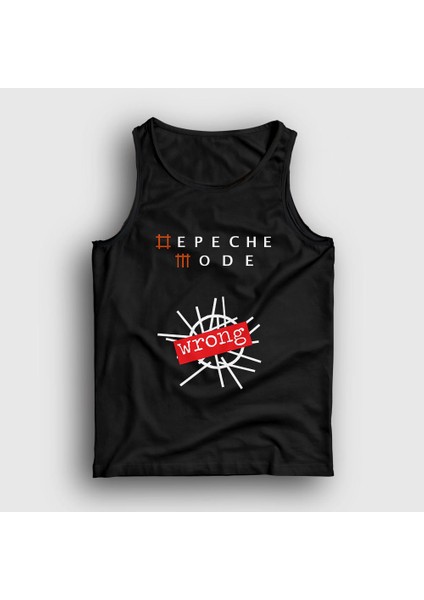 Unisex Siyah Wrong Depeche Mode Atlet