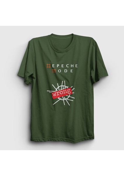 Unisex Haki Wrong Depeche Mode T-Shirt