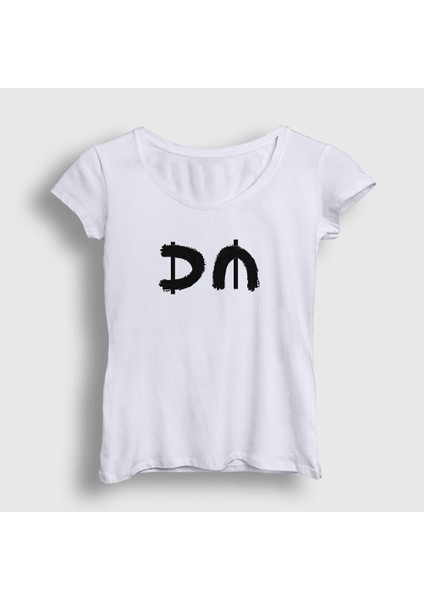 Kadın Beyaz DM V2 Depeche Mode T-Shirt