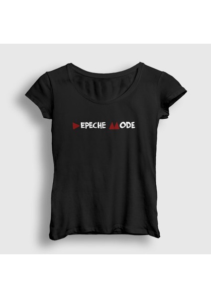 Kadın Siyah Delta Depeche Mode T-Shirt