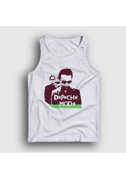 Unisex Beyaz Band Depeche Mode Atlet