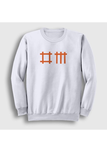 Unisex Beyaz DM Depeche Mode Sweatshirt