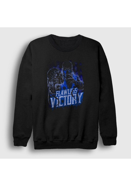 Unisex Siyah Sub Zero V2 Mortal Kombat Sweatshirt