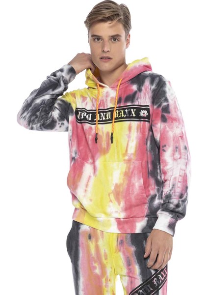 CL432 Kanguru Cep Renkli Erkek Hoodie Sweatshirt