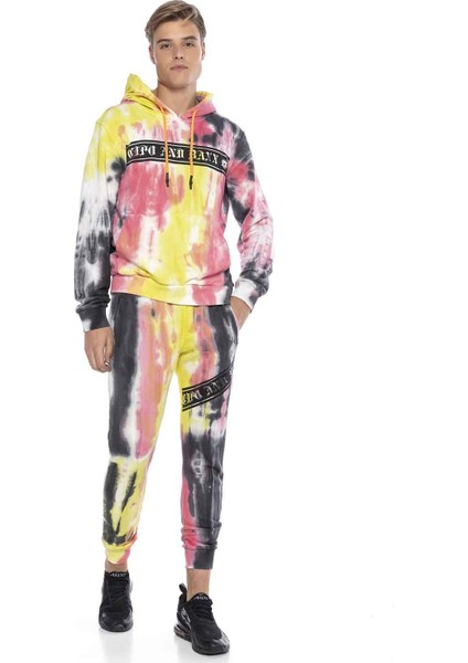 CL432 Kanguru Cep Renkli Erkek Hoodie Sweatshirt