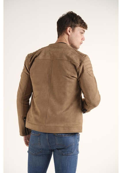 Tuci Zenta Slim Fit Süet Mont