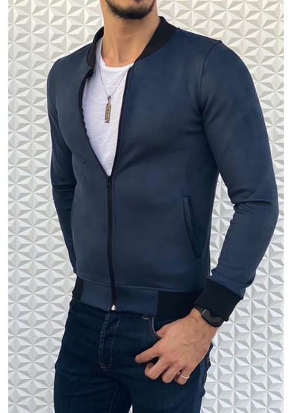 Eddy Slim Fit Mevsimlik Erkek Süet Ceket