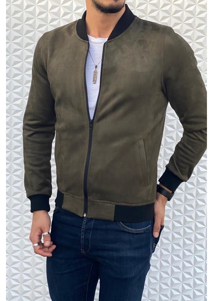 Eddy Slim Fit Mevsimlik Erkek Süet Ceket