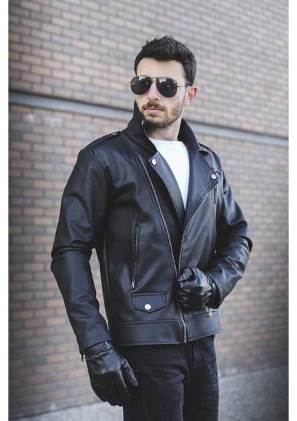 Tuci Aldrin Slim Fit Deri Ceket