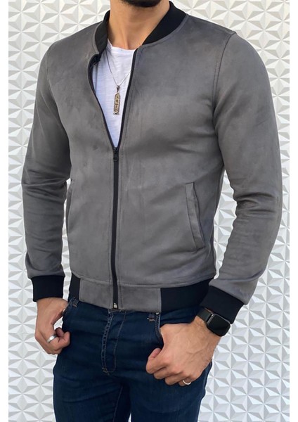 Eddy Slim Fit Mevsimlik Erkek Süet Ceket