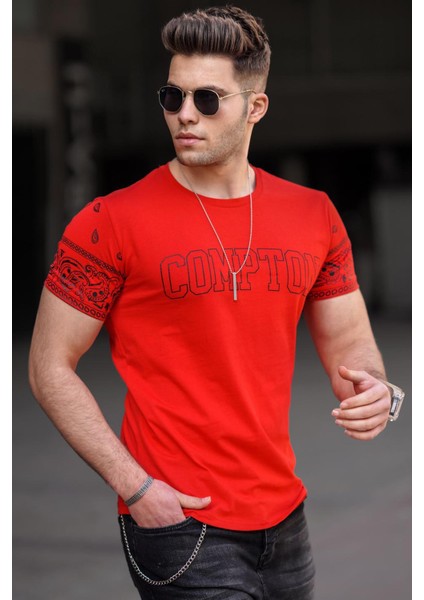 Kırmızı Erkek Tişört 4988