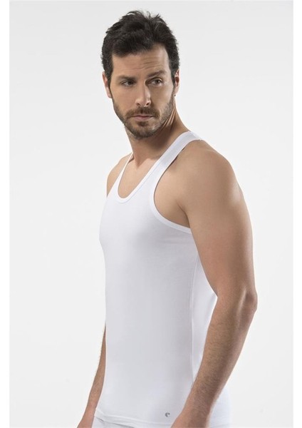 1302 Spor Erkek Atlet - Beyaz