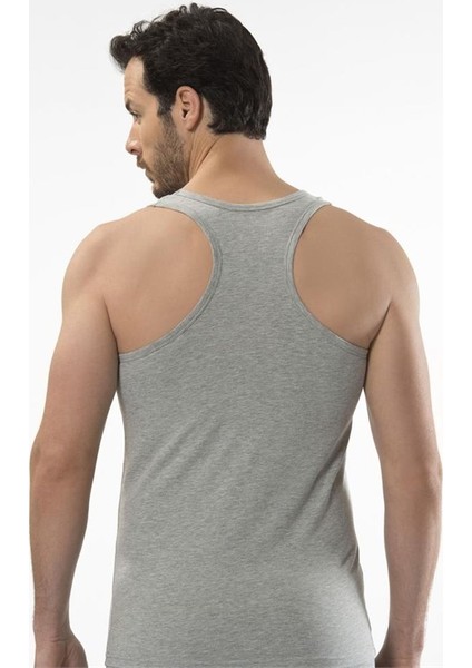 1302 Spor Erkek Atlet - Gri Melanj