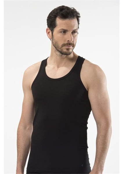 1302 Spor Erkek Atlet - Siyah